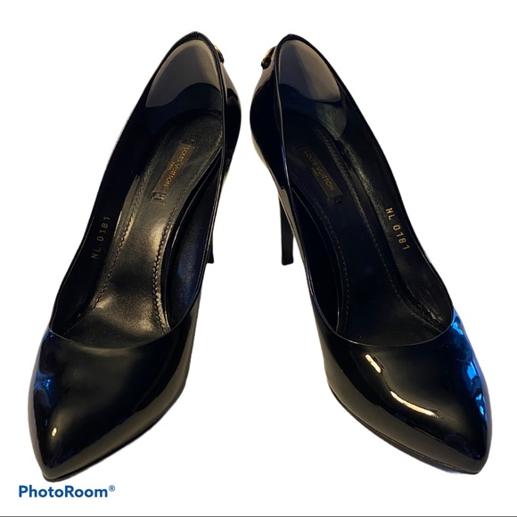 Louis Vuitton Blck Patent Leather Oh Really! Pumps - Picture 3 of 6